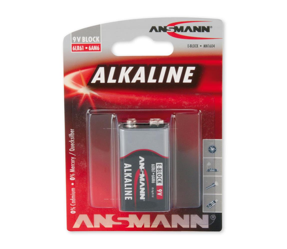 Ansmann Ansmann 09887 6LR61 9V Block RED - alkalická baterie 9V AN037