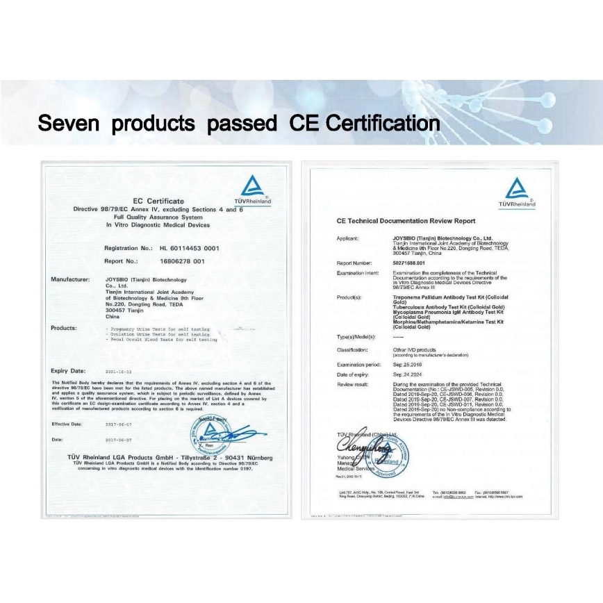 Antigenní rychlotest ze slin koronaviru COVID-19 SARS-CoV-2 - testovací kit