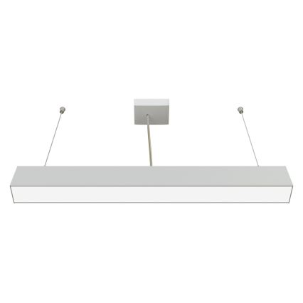 APLED - LED Lustr na lanku LOOK LED/23W/230V 4000K 60 cm stříbrná