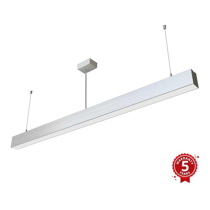 APLED - LED Lustr na lanku LOOK LED/46W/230V 4000K 120 cm stříbrná