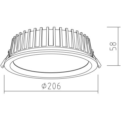 APLED - LED Podhledové svítidlo RONDO WOODLINE LED/12W/230V 3000K pr. 20 cm borovice masiv