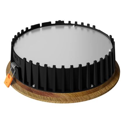 APLED - LED Podhledové svítidlo RONDO WOODLINE LED/12W/230V 3000K pr. 20 cm dub masiv