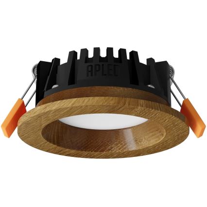 APLED - LED Podhledové svítidlo RONDO WOODLINE LED/3W/230V 4000K pr. 9 cm dub masiv