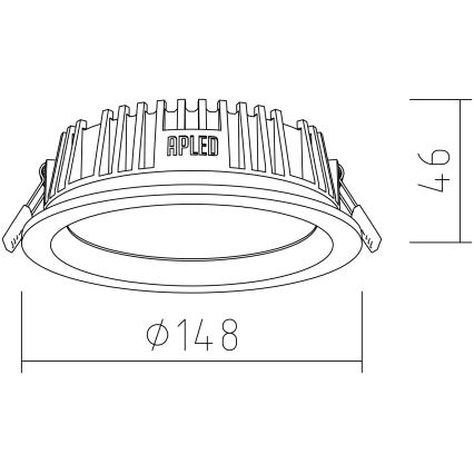 APLED - LED Podhledové svítidlo RONDO WOODLINE LED/6W/230V 3000K pr. 15 cm borovice masiv