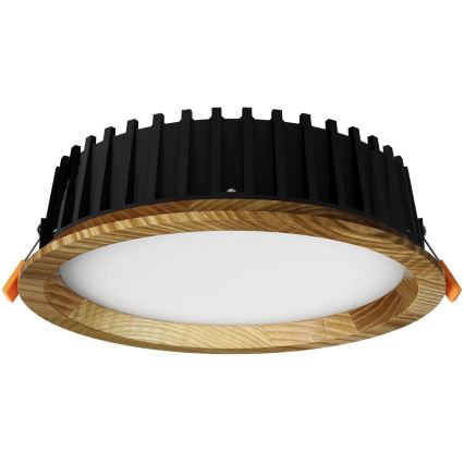 APLED - LED Podhledové svítidlo RONDO WOODLINE LED/6W/230V 3000K pr. 15 cm jasan masiv