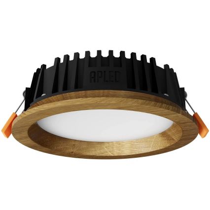 APLED - LED Podhledové svítidlo RONDO WOODLINE LED/6W/230V 4000K pr. 15 cm dub masiv