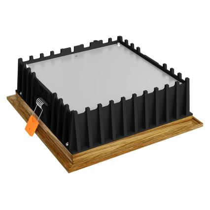 APLED - LED Podhledové svítidlo SQUARE WOODLINE LED/12W/230V 4000K 17x17 cm dub masiv