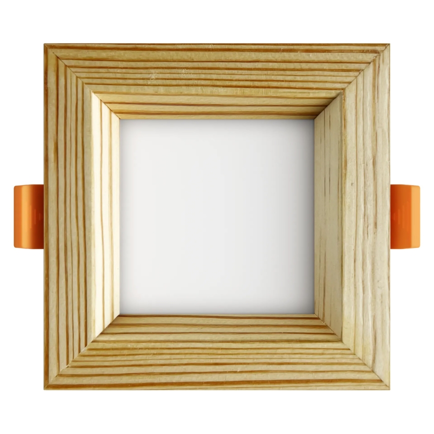 APLED - LED Podhledové svítidlo SQUARE WOODLINE LED/3W/230V 4000K 9x9 cm borovice masiv