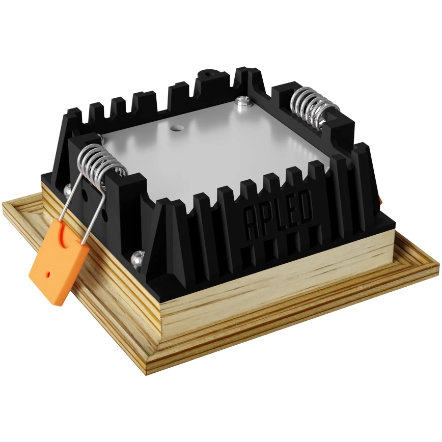 APLED - LED Podhledové svítidlo SQUARE WOODLINE LED/3W/230V 4000K 9x9 cm borovice masiv