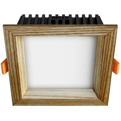 APLED - LED Podhledové svítidlo SQUARE WOODLINE LED/6W/230V 3000K 12x12 cm jasan masiv