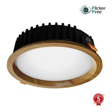 APLED - LED Podhledové svítidlo RONDO WOODLINE LED/12W/230V 4000K pr. 20 cm dub masiv