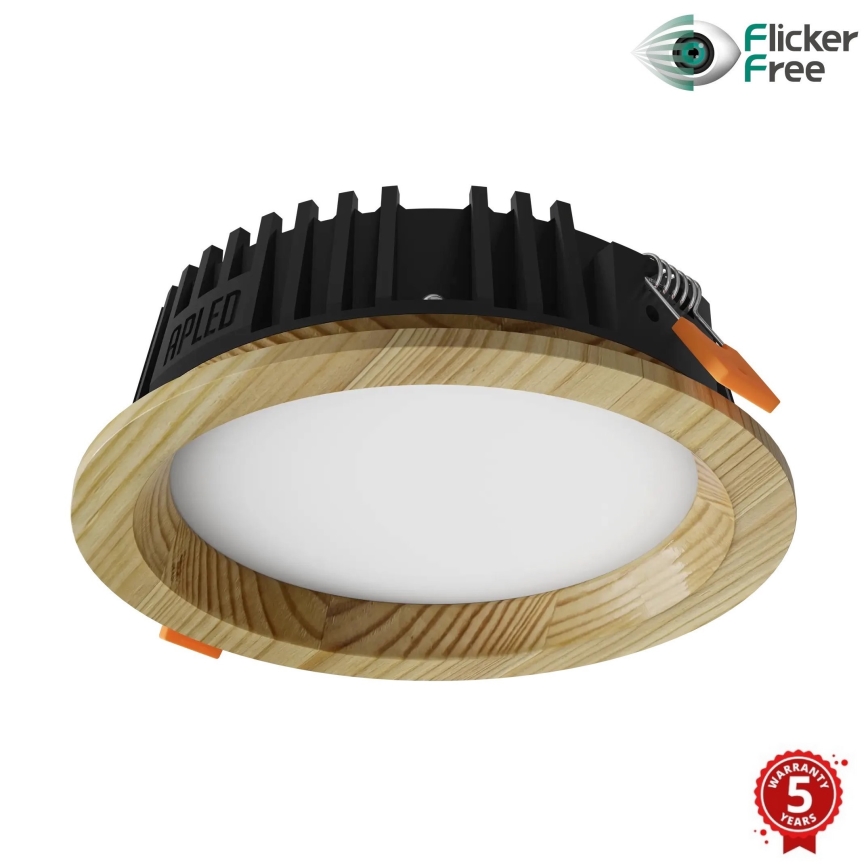 APLED - LED Podhledové svítidlo RONDO WOODLINE LED/6W/230V 4000K pr. 15 cm borovice masiv