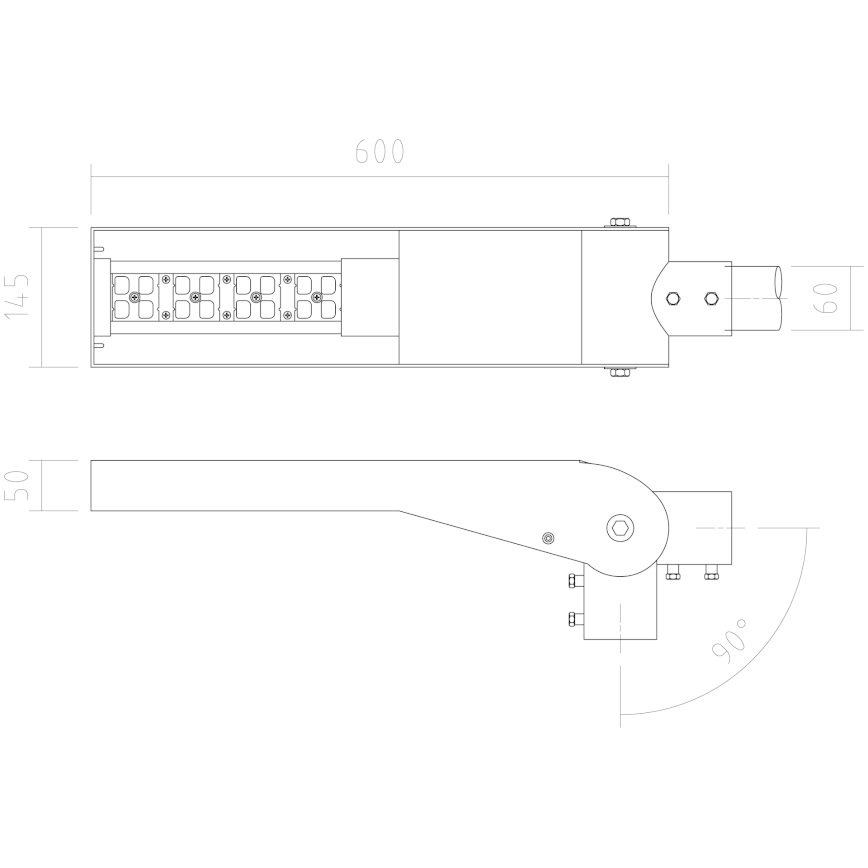 APLED - LED Pouliční lampa FLEXIBO LED/19W/90-265V IP65