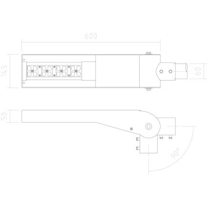 APLED - LED Pouliční lampa FLEXIBO PREMIUM LED/19W/90-265V IP65 2700K