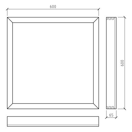 APLED - LED Přisazený panel QUADRA LED/40W/230V dub