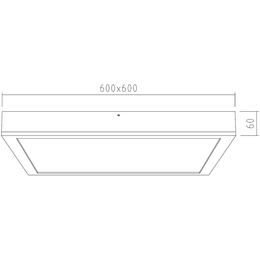 APLED - LED Přisazený panel QUADRA LED/40W/230V dub