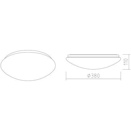 APLED - LED Stropní svítidlo LENS P TRICOLOR LED/24W/230V IP41 2700 - 6500K 1680lm