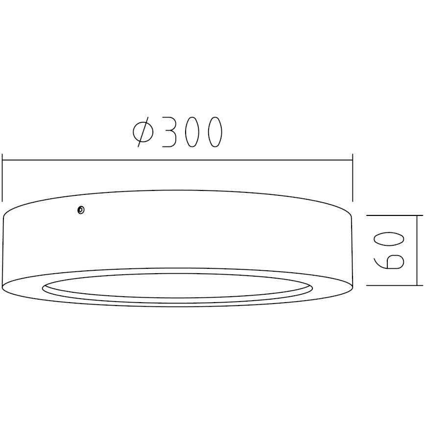 APLED - LED Stropní svítidlo RONDO LED/24W/230V pr. 30 cm dub