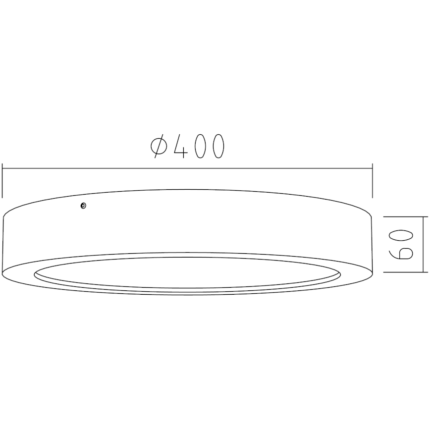APLED - LED Stropní svítidlo RONDO LED/36W/230V pr. 40 cm dub