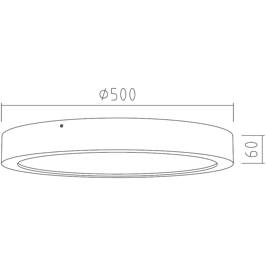APLED - LED Stropní svítidlo RONDO LED/48W/230V pr. 50 cm dub