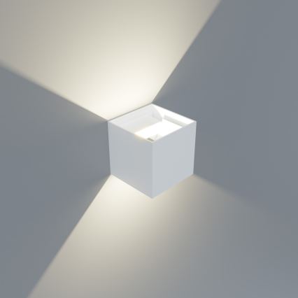 APLED - LED Venkovní nástěnné svítidlo CUBE 2xLED/3W/230V IP65