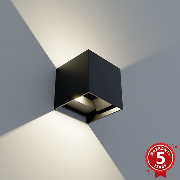 APLED - LED Venkovní nástěnné svítidlo CUBE 2xLED/3W/230V IP65