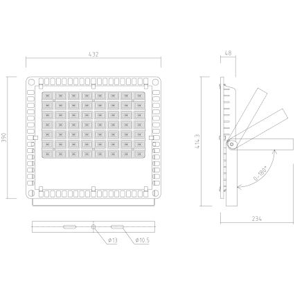 APLED - LED Venkovní reflektor PRO LED/200W/230V IP66 20000lm 6000K