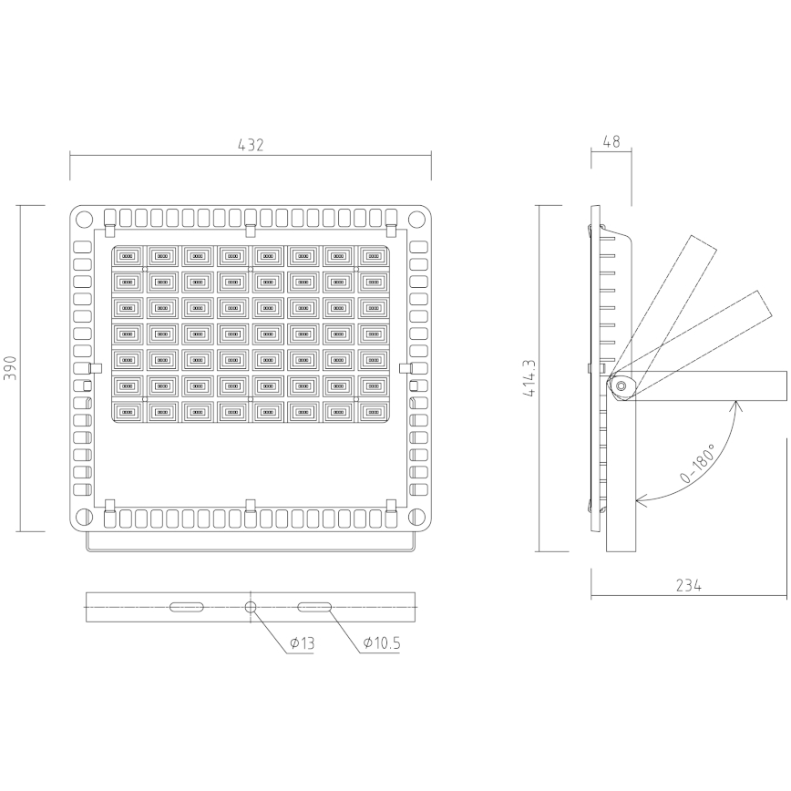 APLED - LED Venkovní reflektor PRO LED/200W/230V IP66 20000lm 6000K