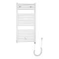 Aqualine - Koupelnový elektrický radiátor DIRECT-E 300W 96x45 cm bílá