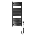 Aqualine - Koupelnový elektrický radiátor DIRECT-E 300W 96x45 cm matná černá