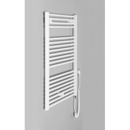 Aqualine - Koupelnový elektrický radiátor DIRECT-E 400W/230V 96 cm bílá rovné