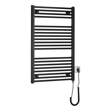 Aqualine - Koupelnový elektrický radiátor DIRECT-E 400W 96x60 cm matná černá