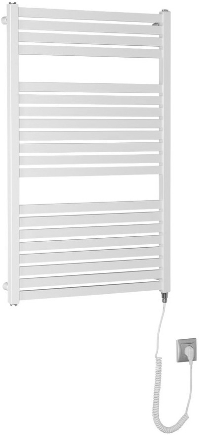 Aqualine - Koupelnový elektrický radiátor TONDI-E 400W/230V 97 cm bílá hranatý