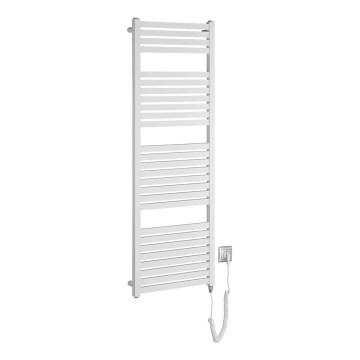 Aqualine - Koupelnový elektrický radiátor TONDI-E 500W 133x45 cm bílá