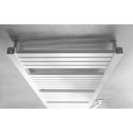 Aqualine - Koupelnový elektrický radiátor TONDI-E 500W/230V 133 cm bílá hranatý