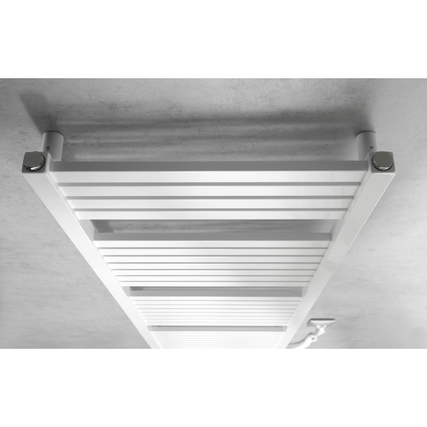 Aqualine - Koupelnový elektrický radiátor TONDI-E 500W/230V 133 cm bílá hranatý