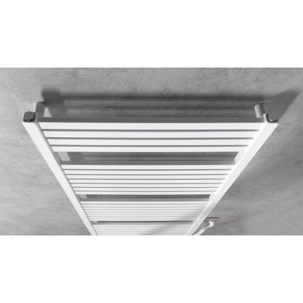Aqualine - Koupelnový elektrický radiátor TONDI-E 600W/230V 133 cm bílá rovný