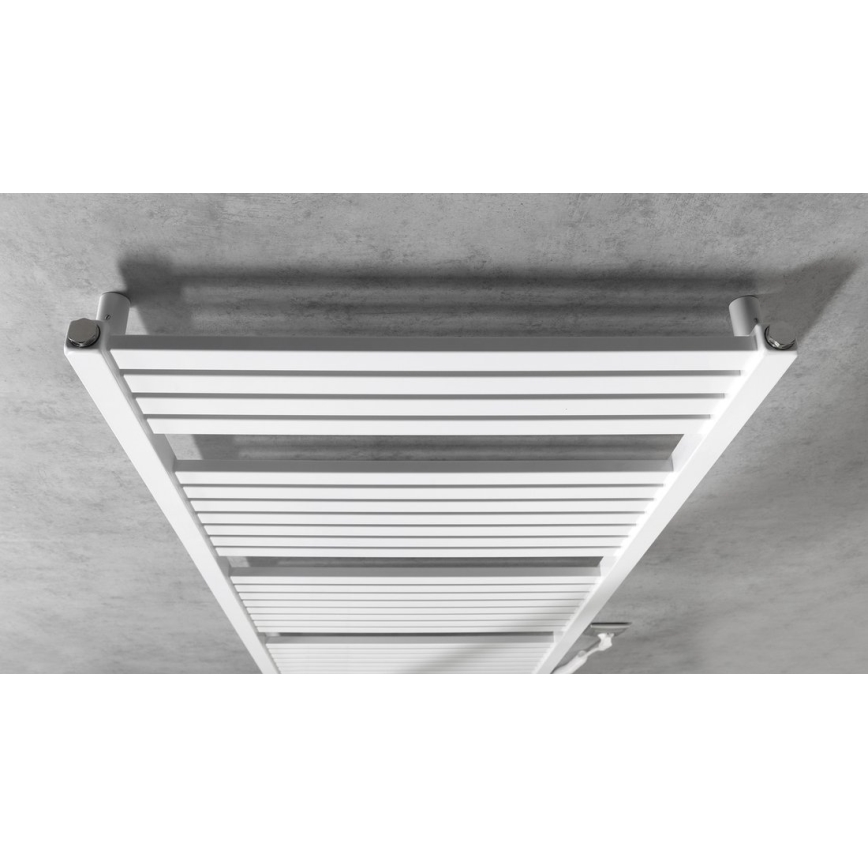 Aqualine - Koupelnový elektrický radiátor TONDI-E 600W/230V 133 cm bílá rovný