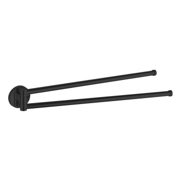 Aqualine - Nástěnný věšák na ručníky otočný SAMBA 47 cm černá