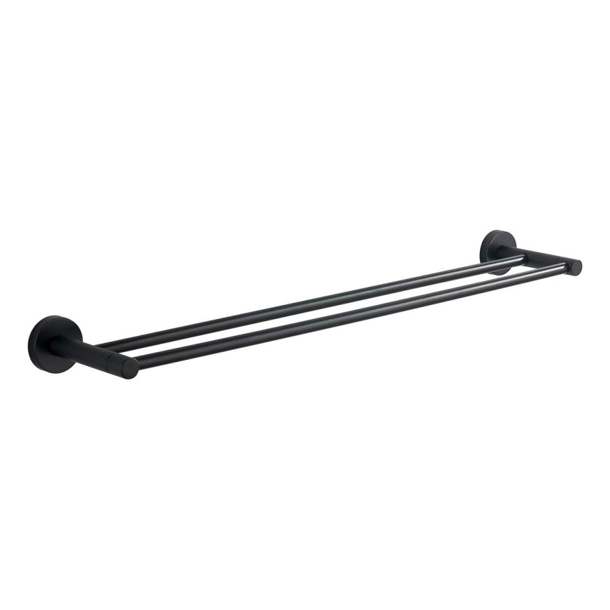Aqualine - Nástěnný věšák na ručníky SAMBA 12x64,5 cm černá