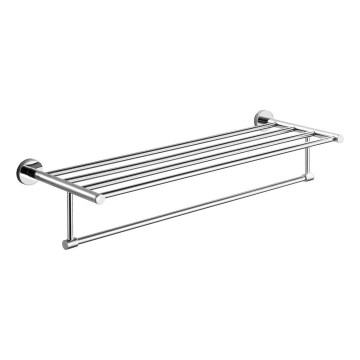 Aqualine - Nástěnný věšák na ručníky SAMBA 21x62,5 cm lesklý chrom