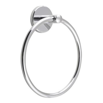Aqualine - Nástěnný věšák na ručníky SAMBA pr. 15,5 cm lesklý chrom