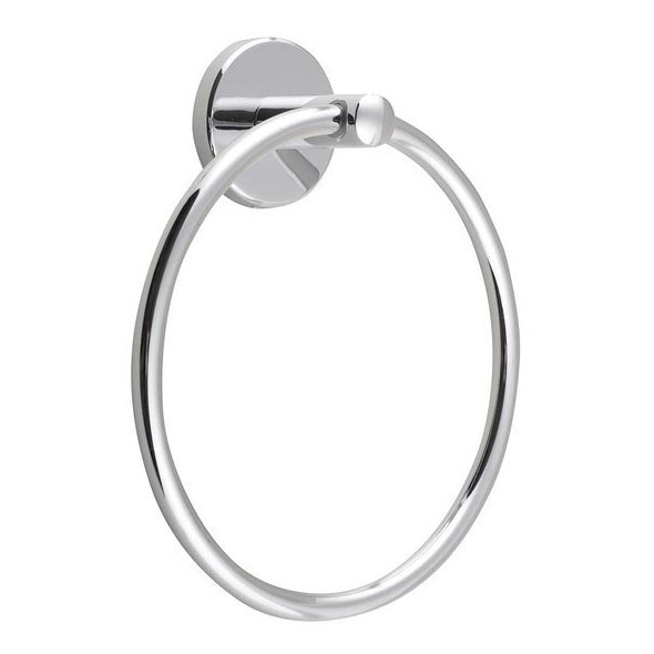 Aqualine - Nástěnný věšák na ručníky SAMBA pr. 15,5 cm lesklý chrom