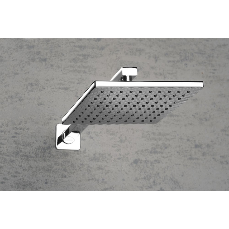 Aqualine - Sprchové rameno hranaté 40,4 cm lesklý chrom