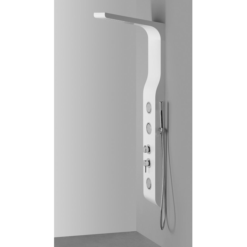 Aqualine - Sprchový panel YUKI matná bílá