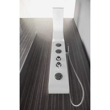 Aqualine - Sprchový panel YUKI matná bílá