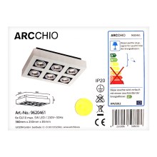 Arcchio - Bodové svítidlo VINCE 6xGU10/10W/230V