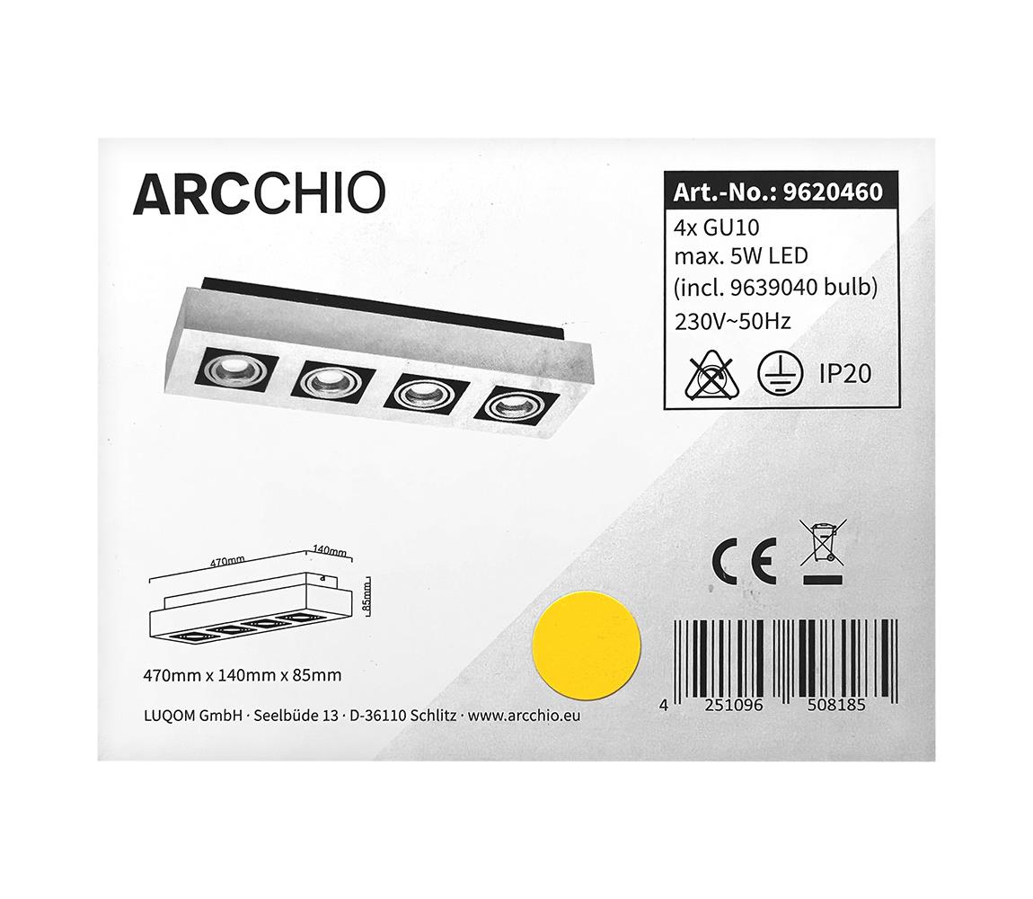 Arcchio Arcchio - LED Bodově svítidlo VINCE 4xGU10/10W/230V LW0168