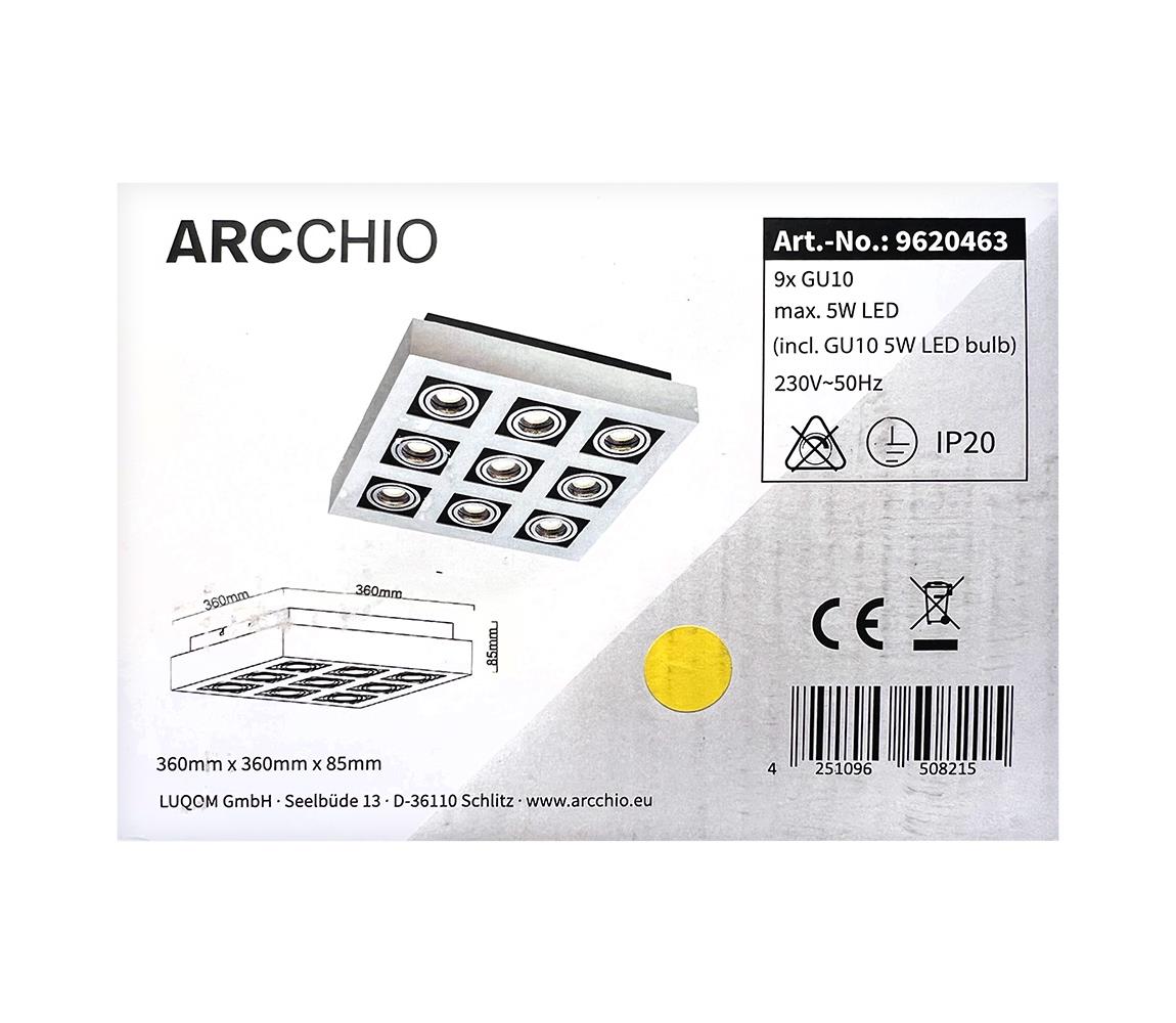 Arcchio Arcchio - LED Bodové svítidlo VINCE 9xGU10/230V 