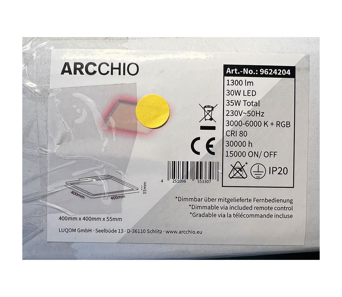 Arcchio Arcchio - LED RGBW Stmívatelné stropní svítidlo BRENDA LED/30W/230V + DO LW1252